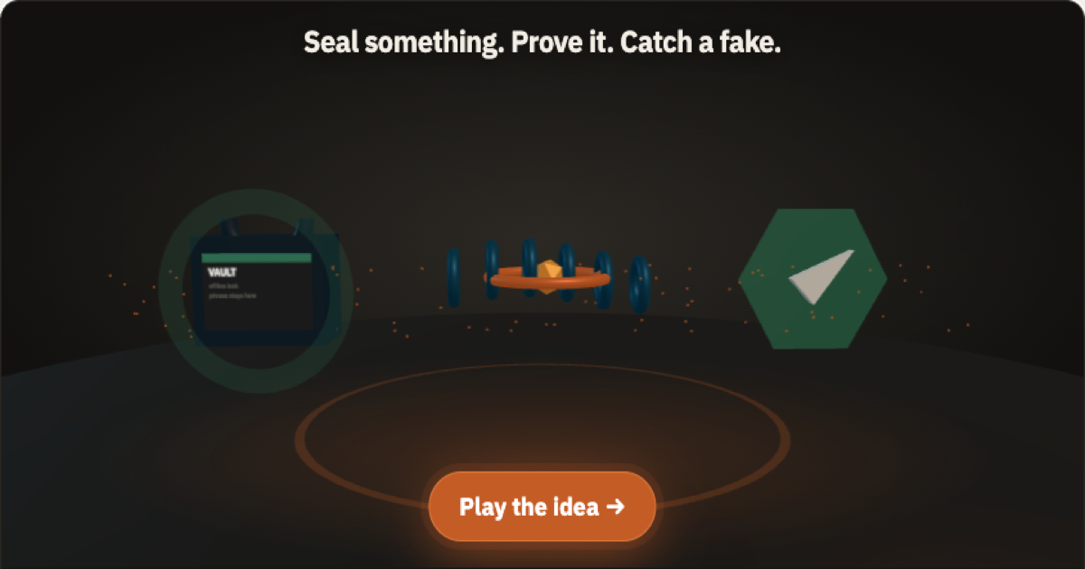 I made a 2-minute browser game to explain an idea I couldn't explain with a landing page logo
